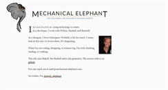 Desktop Screenshot of mechanical-elephant.com